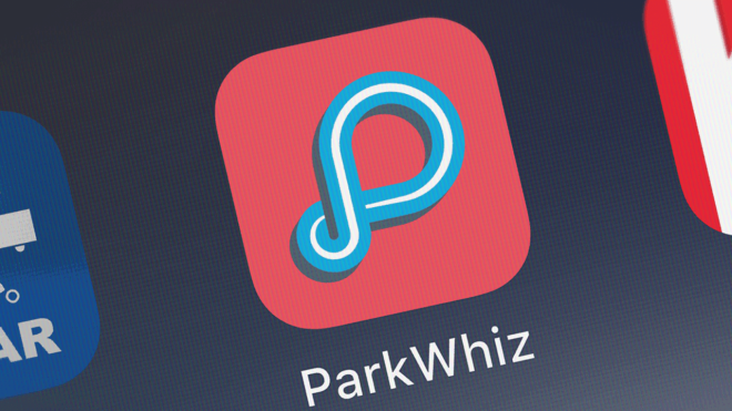 parking apps (1) ParkWhiz app shown on smart phone